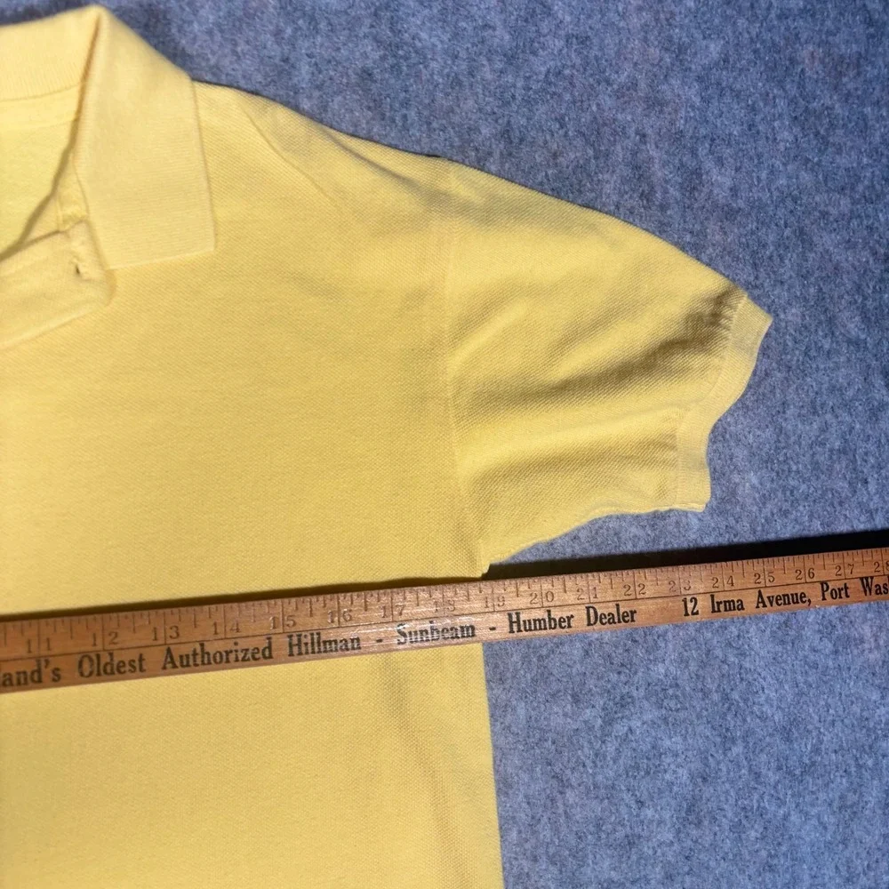 GAP Polo Shirt Boys XL Yellow Short‎ Sleeve Cotton Pique Classic Preppy Top VTG